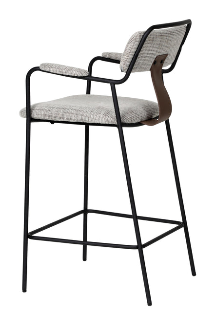 Couva Counter Stool (Set of 2) Gray Tweed