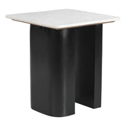 Fiora Side Table White & Black