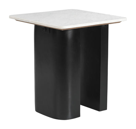 Fiora Side Table White & Black