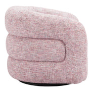 Refine Swivel Chair Pink Tweed