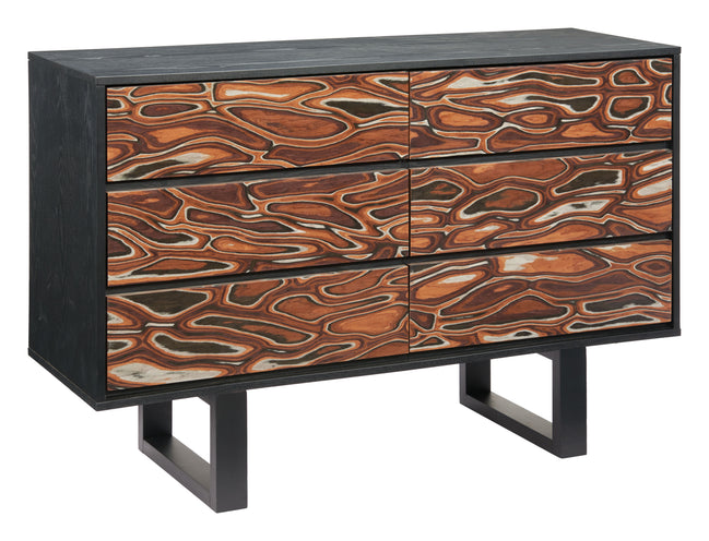 Aremi Dresser Brown & Black