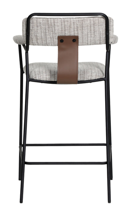 Couva Counter Stool (Set of 2) Gray Tweed