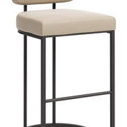 Velar Barstool (Set of 2) Beige & Gray