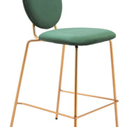 Odessa Counter Stool (Set of 2) Green & Gold