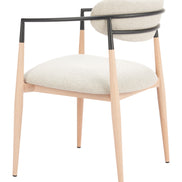 Equinox Dining Chair Oyster Gray & Natural