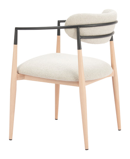 Equinox Dining Chair Oyster Gray & Natural