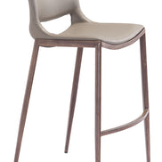 Ace Barstool (Set of 2) Brown & Walnut