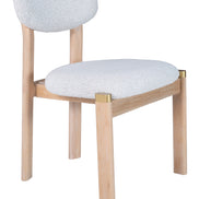 Rilou Dining Chair (Set of 2) White & Natural