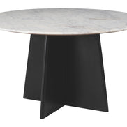 Strela Dining Table White & Black