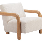 Subliem Accent Chair Cotton White