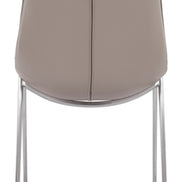 Magnus Dining Chair (Set of 2) Brown & Silver