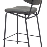 Charon Counter Stool (Set of 2) Vintage Black