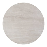 Plinn Dining Table Light Beige & White