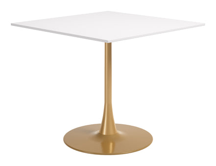 Epas Dining Table White & Gold