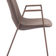 Desi Dining Chair (Set of 2) Brown & Walnut