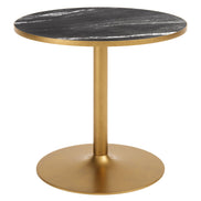 Batu Dining Table Black & Gold