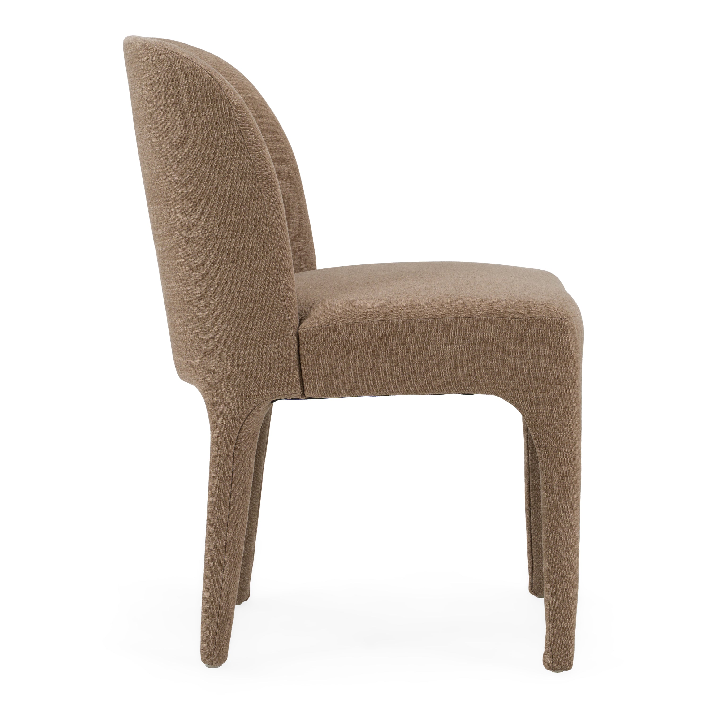 Bannon - Modern Tan Fabric Dining Chair (Set of 2) - image 2
