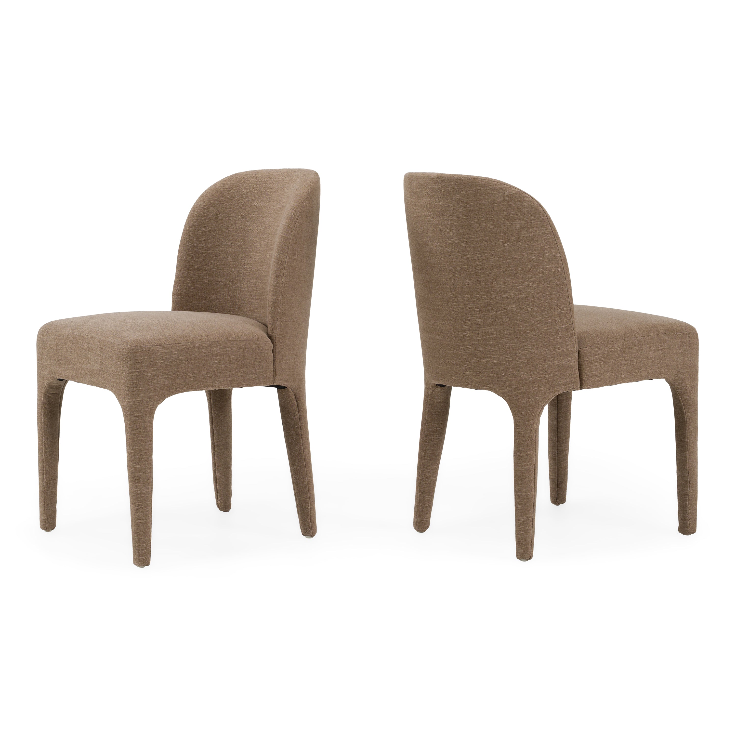 Bannon - Modern Tan Fabric Dining Chair (Set of 2) - image 5