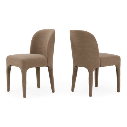 Bannon - Modern Tan Fabric Dining Chair (Set of 2) - image 5