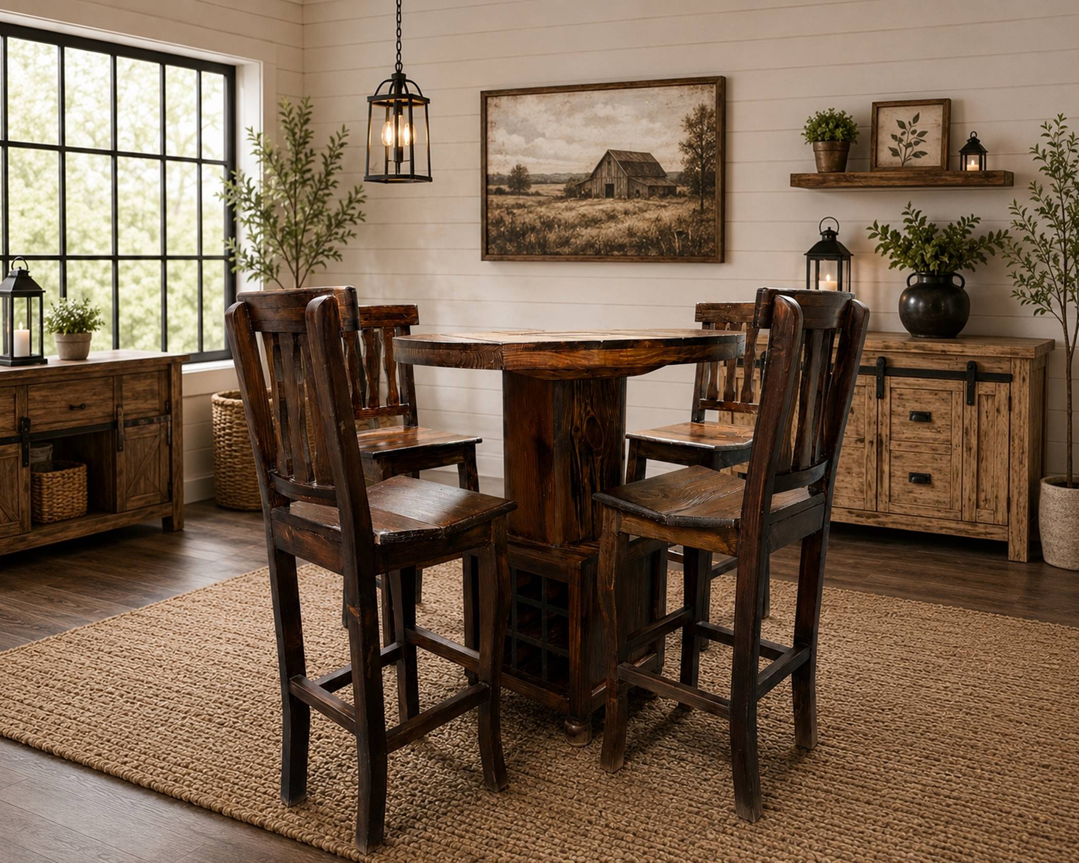 Carette Walnut Stain Pub 5 Pc.