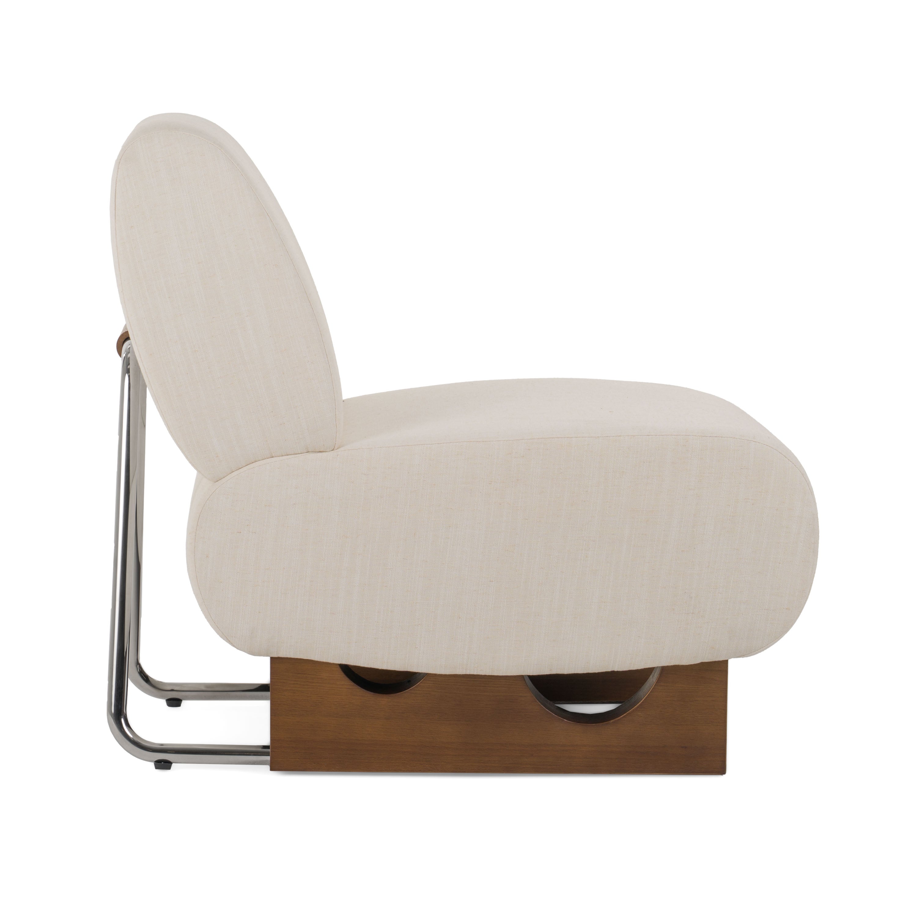 Barbara Modern Off White Accent Chair - image 3