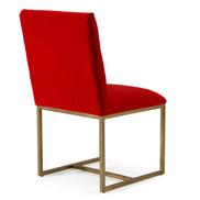 Barker - Modern Burnt Orange & Brush Gold Dining Chair (Set of 2) - image 5