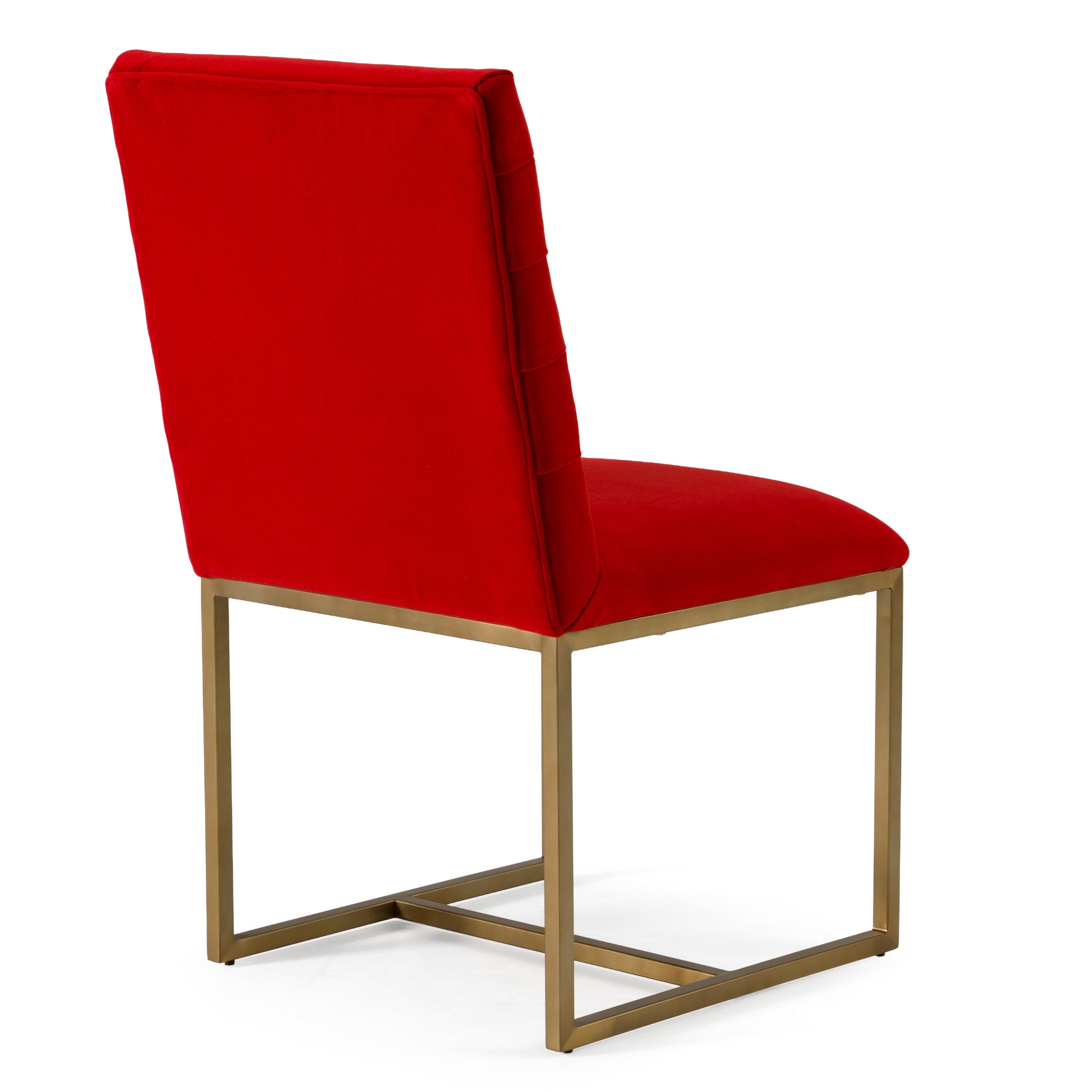 Barker - Modern Burnt Orange & Brush Gold Dining Chair (Set of 2) - image 5