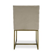 Barker - Modern Beige & Brush Gold Dining Chair (Set of 2) - image 2