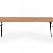 Barnum - Industrial Oak and Black Iron Live Edge Dining Table - image 2