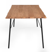 Barnum - Industrial Oak and Black Iron Live Edge Dining Table - image 4
