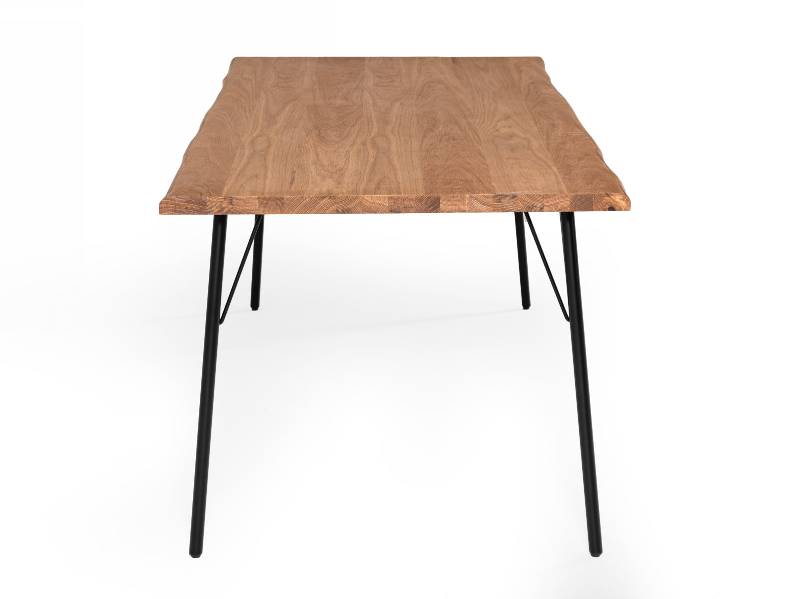 Barnum - Industrial Oak and Black Iron Live Edge Dining Table - image 4