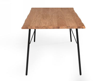 Barnum - Industrial Oak and Black Iron Live Edge Dining Table - image 4