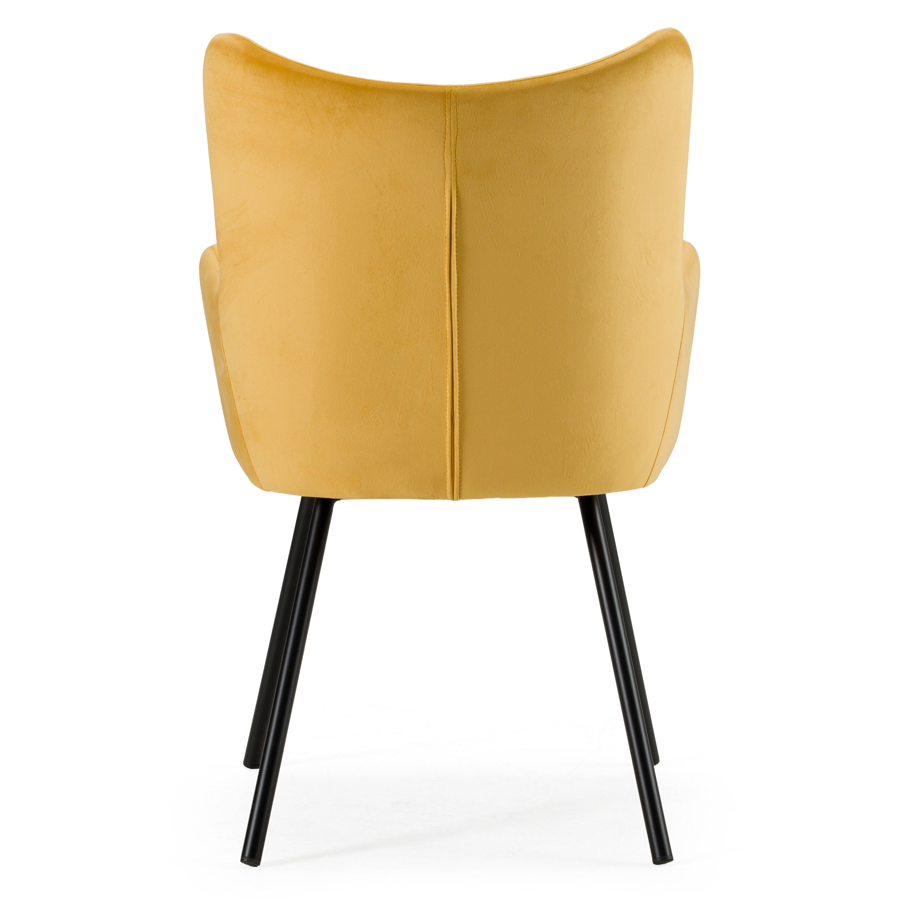Barrett - Modern Yellow Velvet Dining Chair - image 4