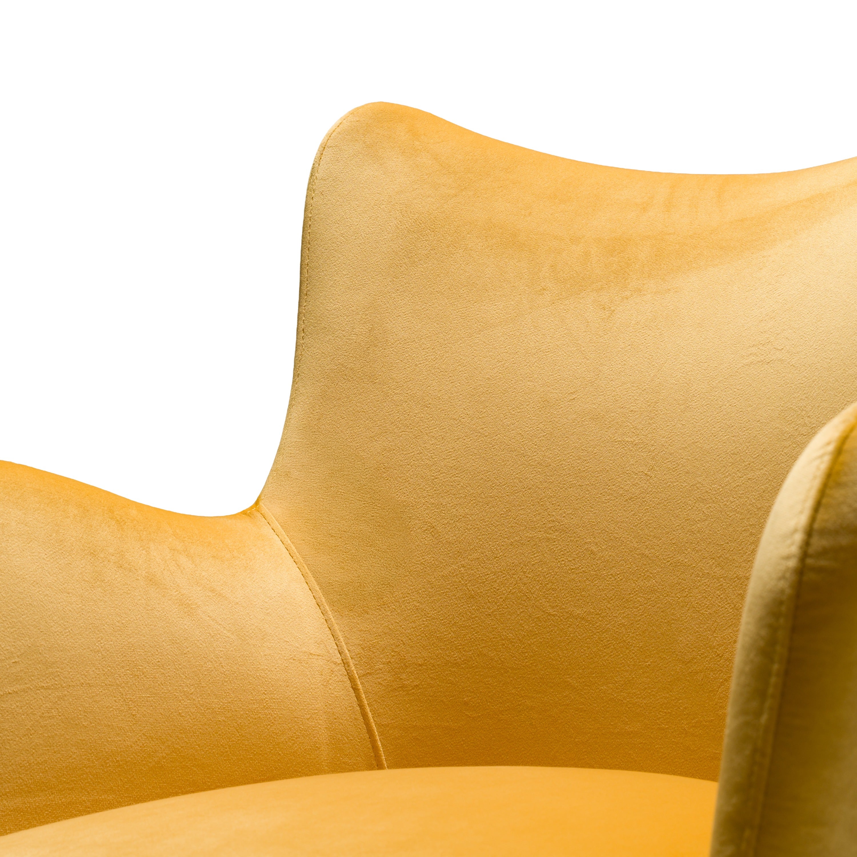 Barrett - Modern Yellow Velvet Dining Chair - image 5