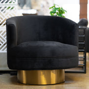 Basalt - Modern Black Fabric Accent Chair - image 2