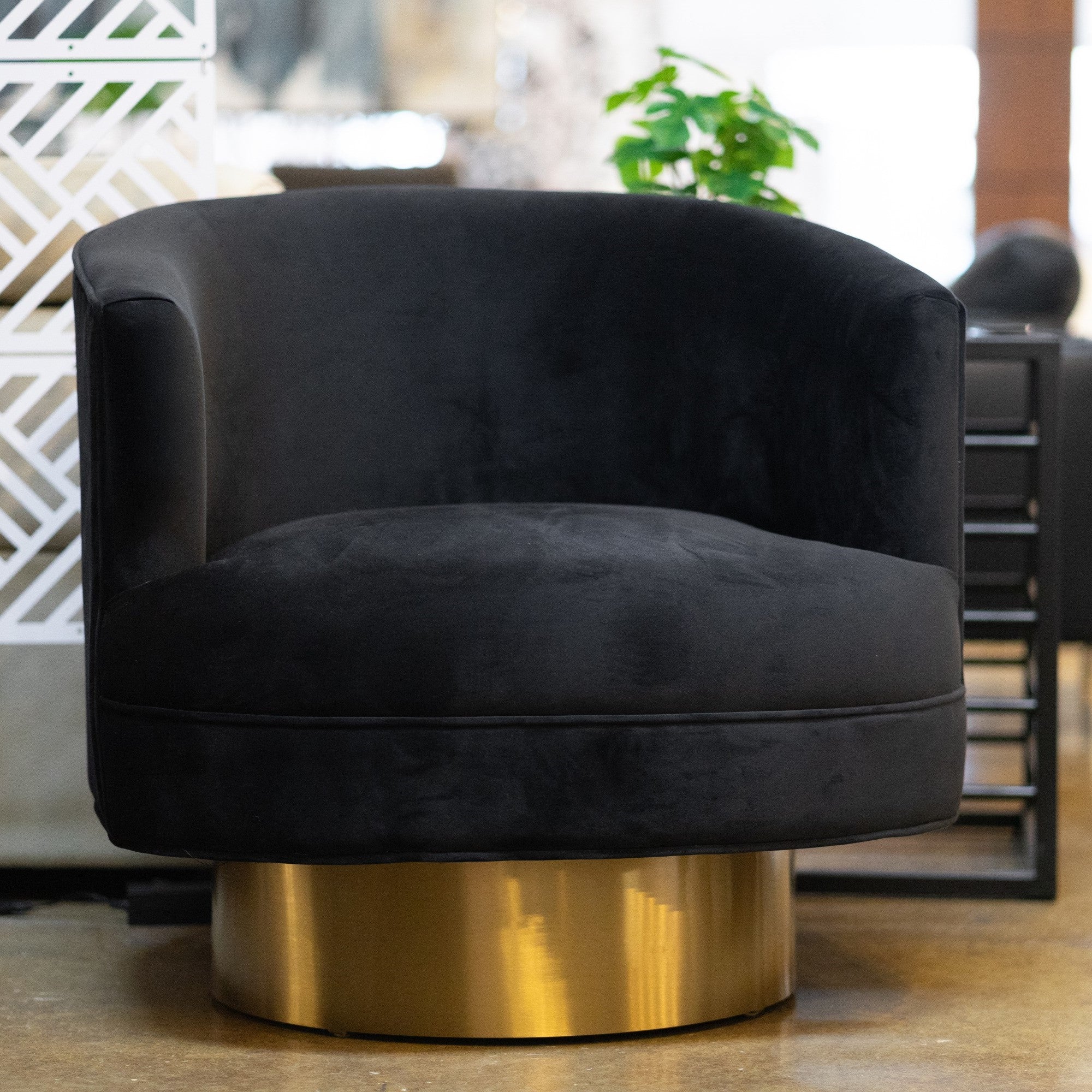 Basalt - Modern Black Fabric Accent Chair - image 2