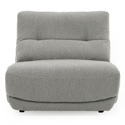 Basil - Modern Grey Fabric Large Electric Recliner Chair - image 4