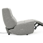 Basil - Modern Grey Fabric Small Electric Recliner Chair - image 5