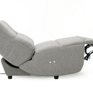 Basil - Modern Grey Fabric Small Electric Recliner Chair