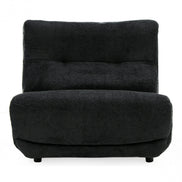 Basil - Modern Black Fabric Small Electric Recliner Chair - image 3