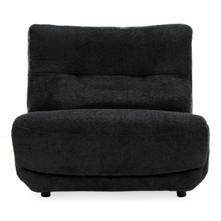 Basil - Modern Black Fabric Small Electric Recliner Chair - image 3