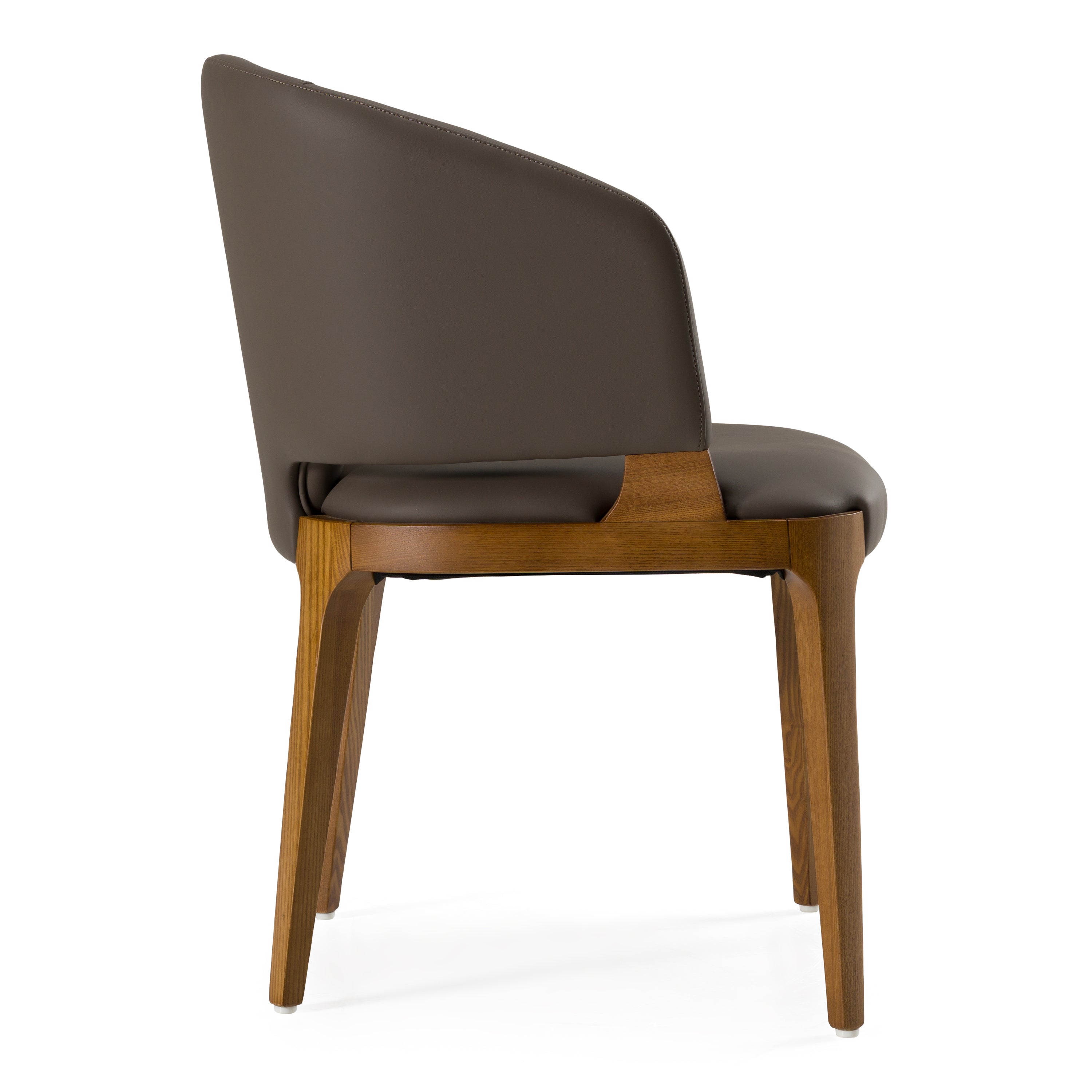 Baskin Brown and Walnut Arm Dining Chair - image 2