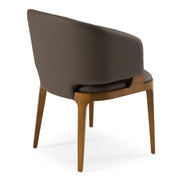 Baskin Brown and Walnut Arm Dining Chair - image 3