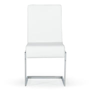 Batavia - Modern White & Stainless Steel Dining Chair (Set of 2) - image 5
