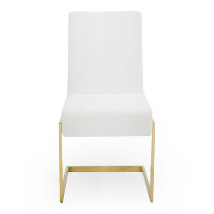 Batavia - Modern White & Gold Dining Chair (Set of 2) - image 5