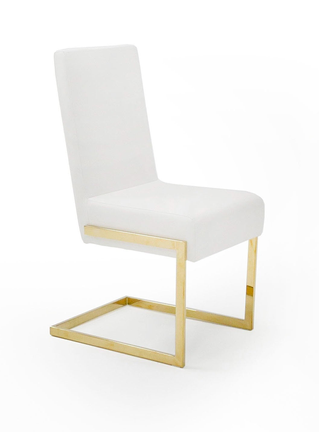 Batavia - Modern White & Gold Dining Chair (Set of 2) - image 4