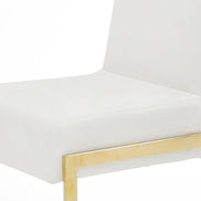 Batavia - Modern White & Gold Dining Chair (Set of 2) - image 3