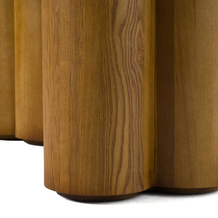 Bateman - Modern Faux Concrete + Walnut Dining Table - image 4