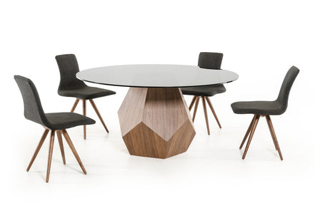 Rackham Mid-Century Walnut Round Dining Table - image 4