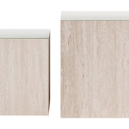 Cambro Coffee Table Set (2-Piece) Stone Beige